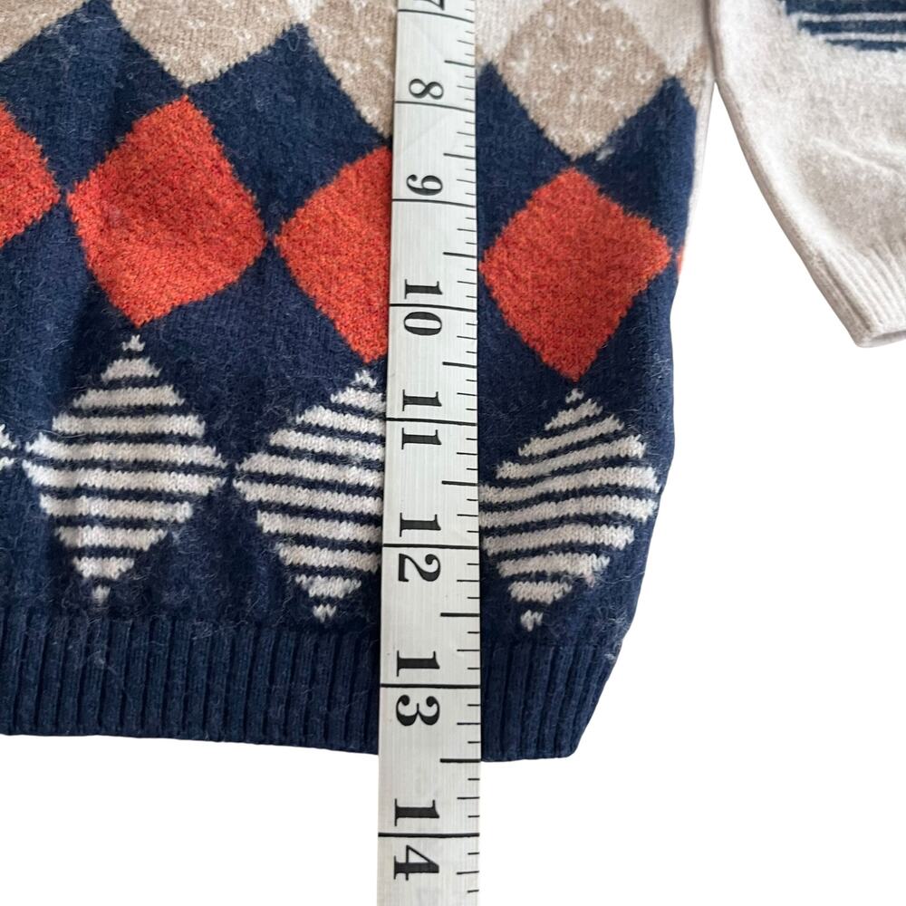 Mayoral Boys Tan argyle Wool Blend Sweater size 18 months - Picture 3 of 5